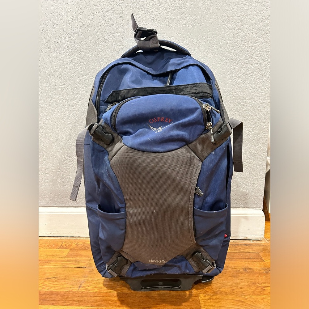 Osprey Meridian wheeled convertible luggage with detachable daypack